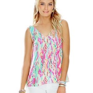 Lilly Pulitzer Cipriani Dripping in Jewels tank